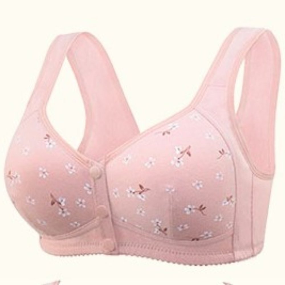 NewWT 3 LisaCharm Daisy Bras- Comfortable & Convenient Front 3 SNAP Bra 2XL - Picture 2 of 5